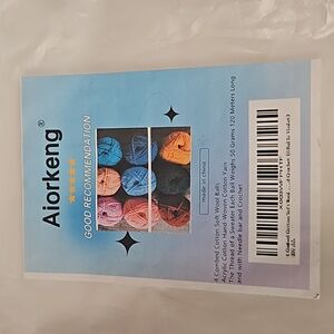 Aiorkeng crochet kit.  Size and measurements in 1st photo.